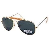 Cool aviator/pilot solbrille - guld