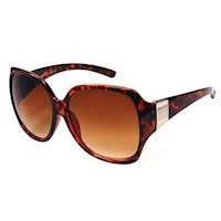 Elegant, stor brun solbrille