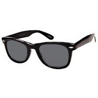 Klassiske sorte Wayfarer solbriller - Medium