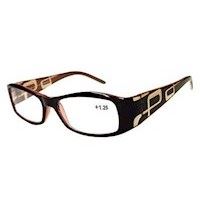 Moderigtig l�sebrille i  brun +1,00