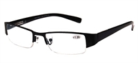 Stilfuld l�sebrille - metalstel +1,00