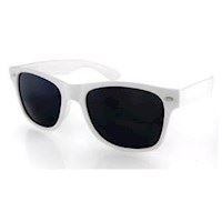 Trendy hvide Solbriller i Wayfarer-style - medium/large