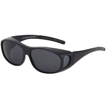 Fit-over solbriller "Knight" - Polariseret (B:13,8cm H:4,2cm)