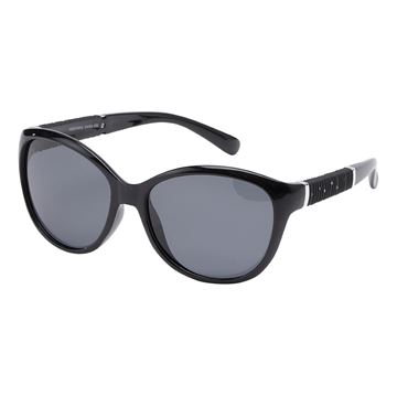 Polariserede Cat eye solbriller med simili-sten "Rihanna" (Anti-refleks)