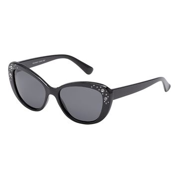 Polariserede Cat eye solbriller med simili-sten "Joy" (Anti-refleks)