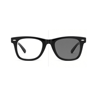 Minus-brille med glas der bliver mørke i solen (fotokromisk linse med myopia styrke minus mod nærsynethed) "Skyra"  