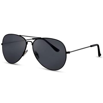 Solbriller med styrke minus: Polaroide Aviator Solbriller med minus-styrke (nærsynethed/myopia) "Banray"