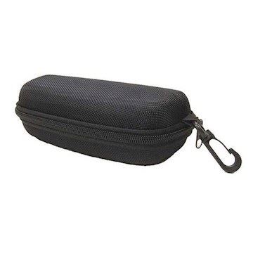 Hårdt sort aflangt etui