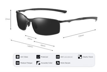 andrew Polariserede Herre-Solbriller I Maskulint Design "Van" (Anti-Refleks) 2
