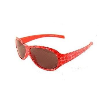 Roed solbrille til boern, ca.3-4 aar.