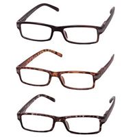 Tilbud: 3 par læsebriller med flex-stænger kun 149,- "Mix"
