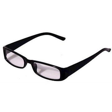 Læsebrille i sort stel.