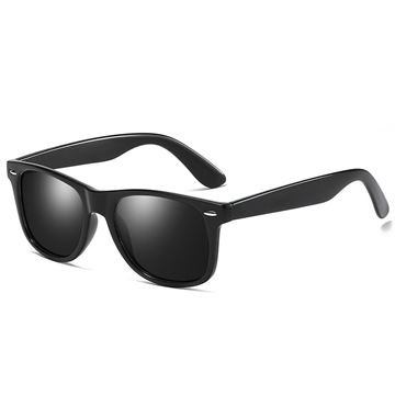 Solbriller med styrke minus: Polaroide Wayfarer Solbriller med minus-styrke (nærsynethed/myopia) "Allstar"