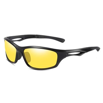 Sportsbriller med styrke minus og gule natlinser (nærsynethed/myopia) "Clearview"