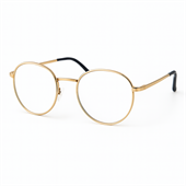 Minus-brille med blue light filter og guldfarvet stel  "Daze" (briller med minus-styrke) 