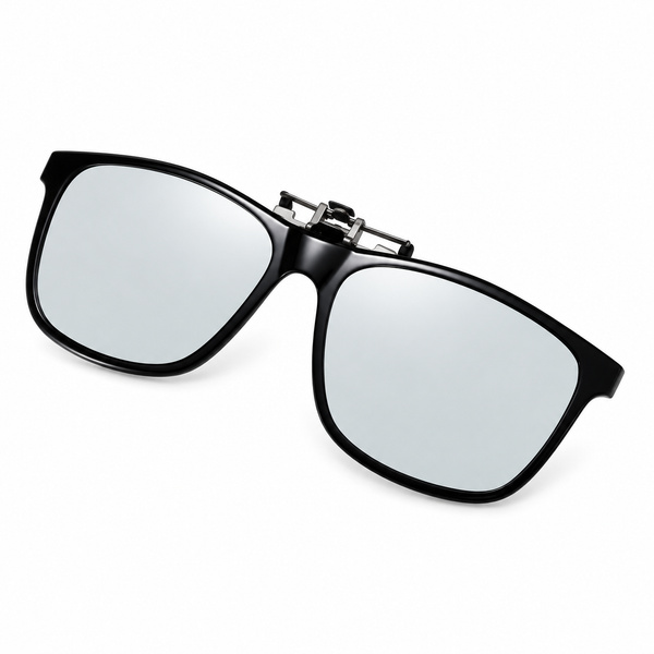 Fotokromiske (Farveskiftende) Clip on / Klips på / Vip-op Solbriller med TR90 stel "Sleek" (Anti-refleks)