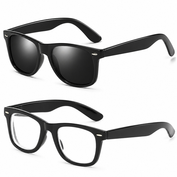 PAKKE-TILBUD! Solbriller + Briller med styrke minus (nærsynethed/myopia)