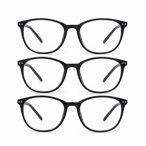 TILBUD: 3 par discount minus-briller med blue light filter (briller med minus-styrke)