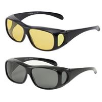 TILBUD 2 stk. Dag + Nat Polariserede Fit-over til briller *ANTI-REFLEKS*